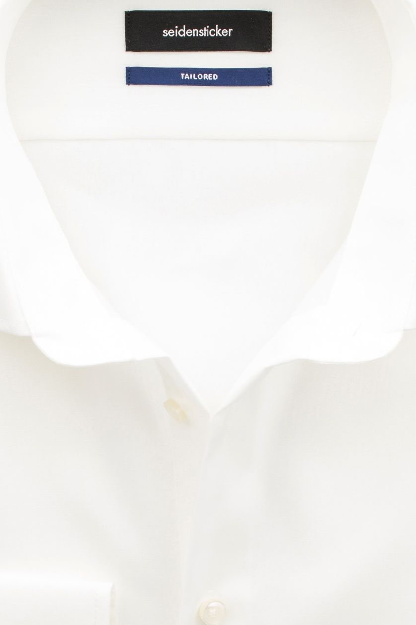Seidensticker overhemd ecru glanzende knopen