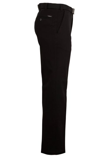 M.E.N.S. pantalon zwart katoen model Madrid-U