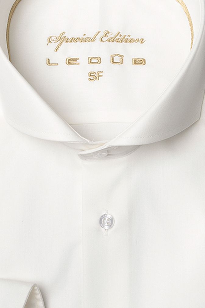 Ledub overhemd special edition antiek wit Slim Fit