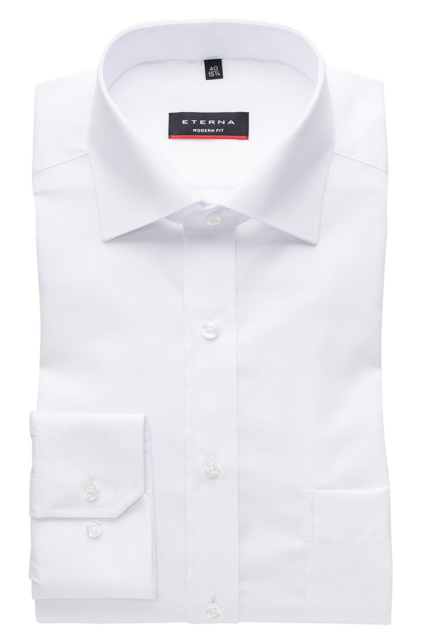 Eterna overhemd modern fit strijkvrij wit