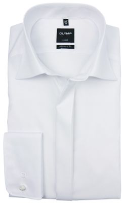 Olymp Olymp mouwlengte 7 smoking shirt wit non iron