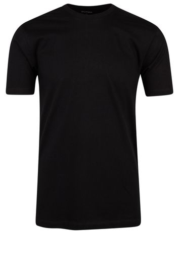 Olymp t-shirt zwart effen katoen