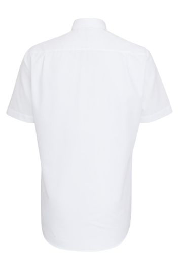 Seidensticker overhemd wit korte mouw Modern normale fit effen katoen
