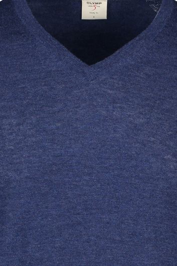 Olymp trui Level 5 wol donkerblauw v-hals