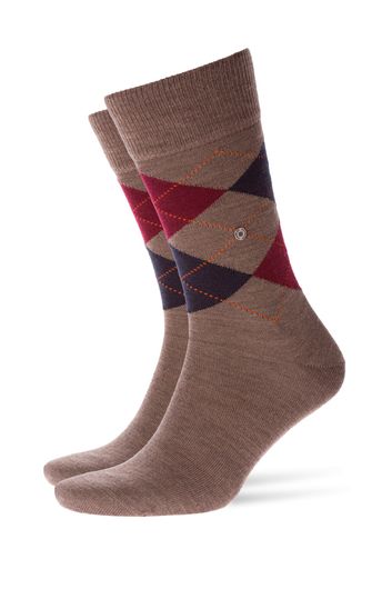 Burlington Edinburgh sokken bruin