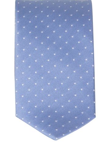OLYMP Slim stropdas lichtblauw gestipt