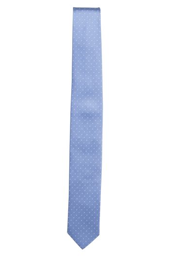 OLYMP Slim stropdas lichtblauw gestipt