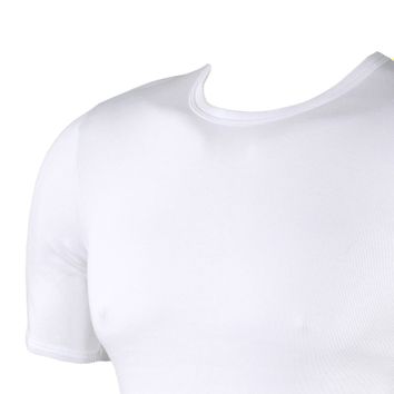 Kapart t-shirt wit ronde hals feinripp