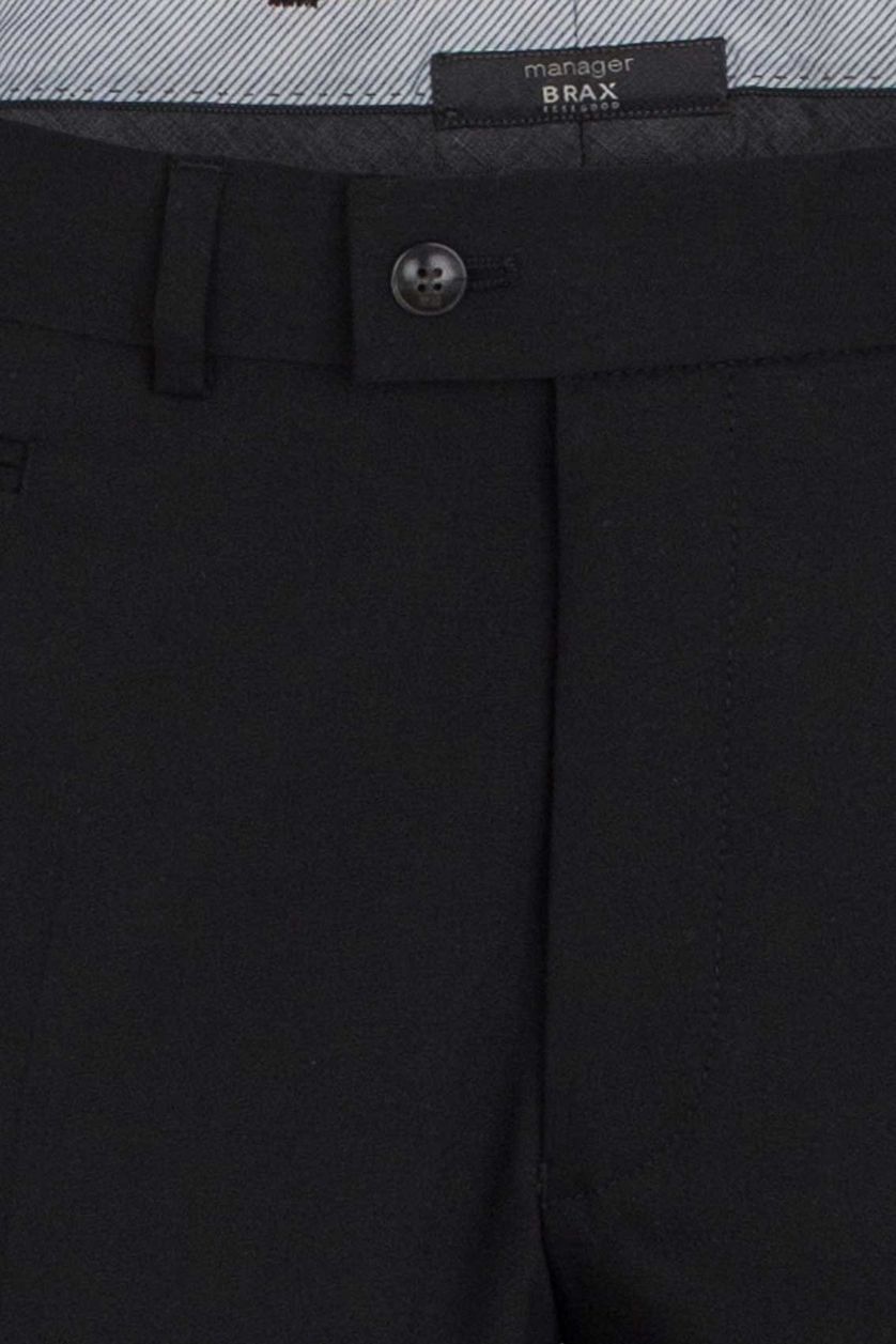 Brax pantalon Enrico wol zwart