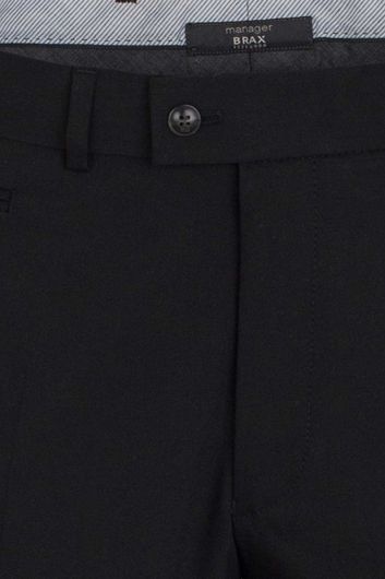 Brax pantalon zwart wol model Enrico