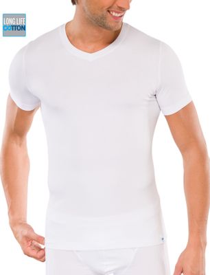 Schiesser 5=4 Long Life Cotton Schiesser t-shirt wit v-hals