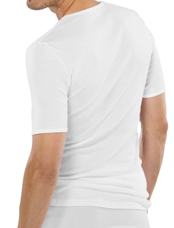 Schiesser t-shirt v-hals Schiesser ondergoed aanbieding wit effen 