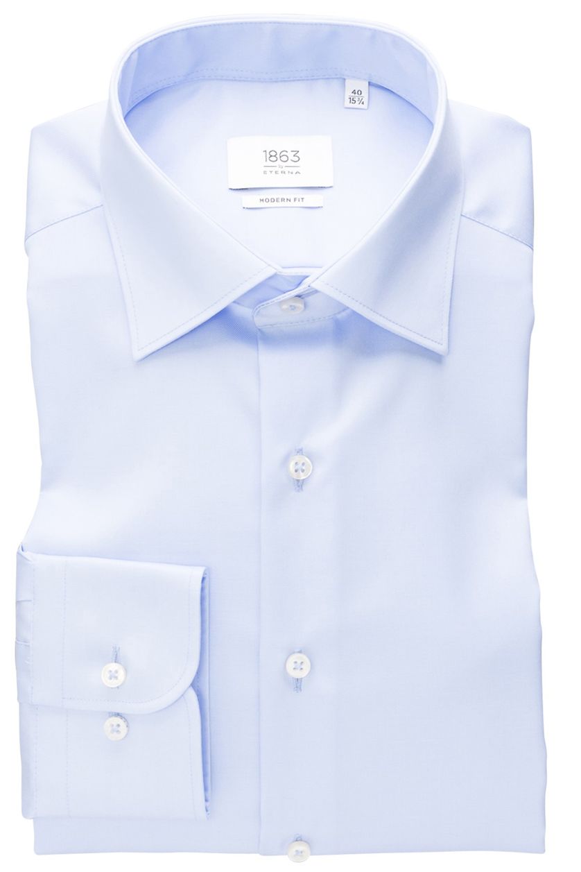 Lichtblauw shirt Eterna 1863 Modern Fit