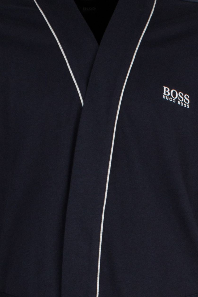 Hugo Boss badjas Kimono donkerblauw