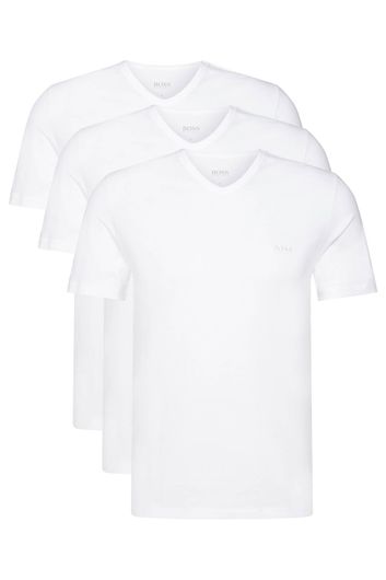 Hugo Boss t-shirt wit v-hals 3-pack
