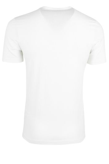 Hugo Boss t-shirt wit effen katoen