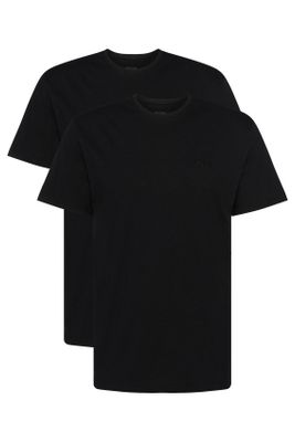 Hugo Boss Hugo Boss t-shirt effen katoen zwart ronde hals 2-pack