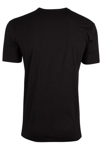 Hugo Boss t-shirt zwart uni 2-pack ronde hals