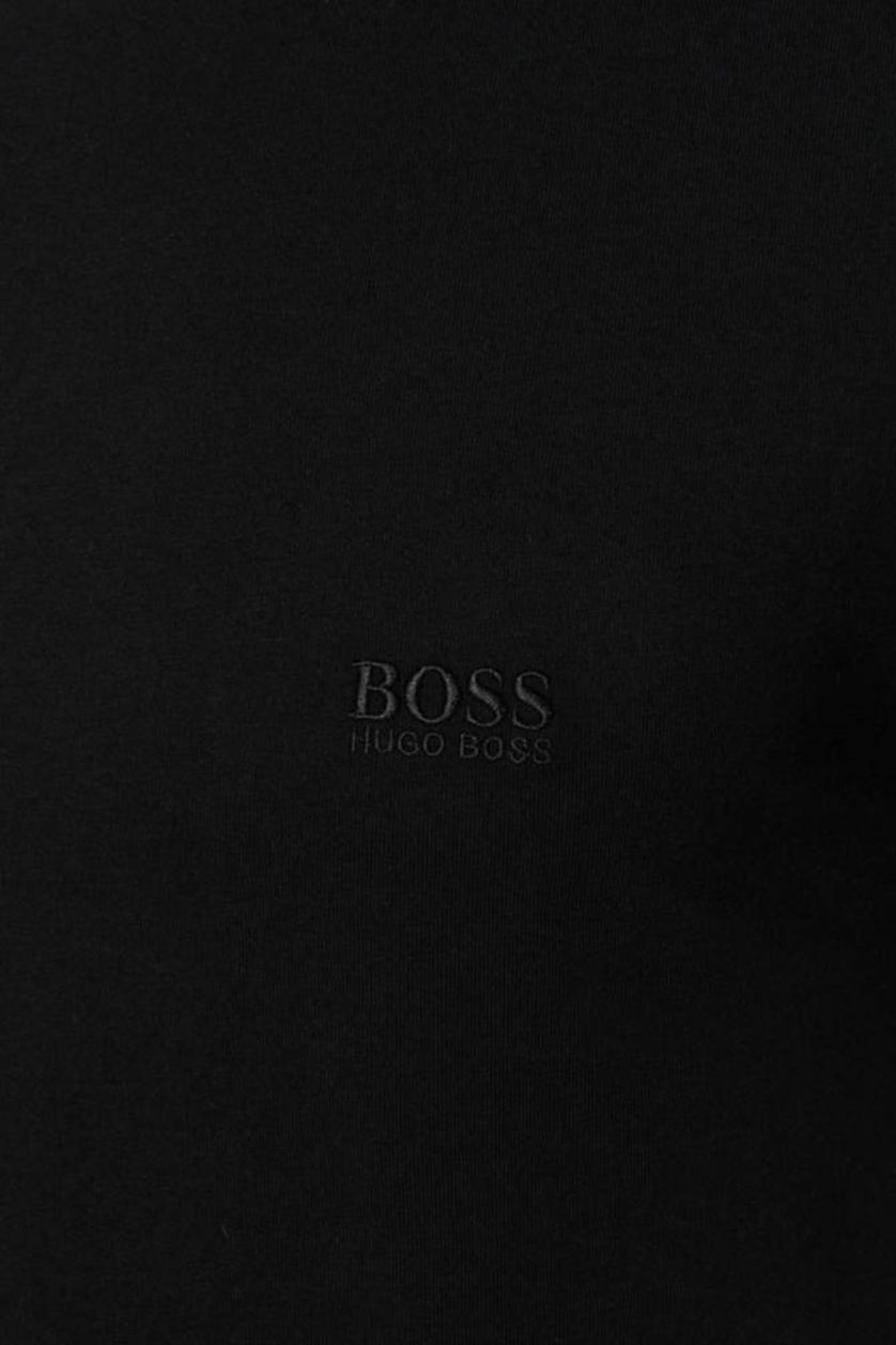 Hugo Boss t-shirt effen katoen zwart ronde hals 2-pack