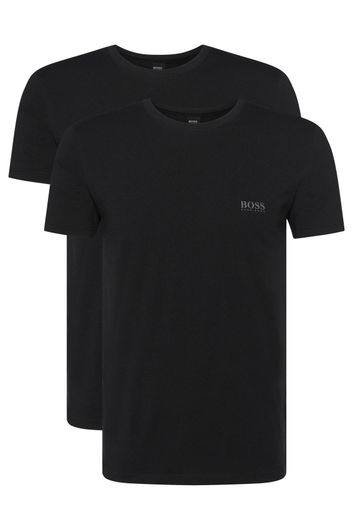 T-shirt Hugo Boss zwart 2-pack stretchkwaliteit