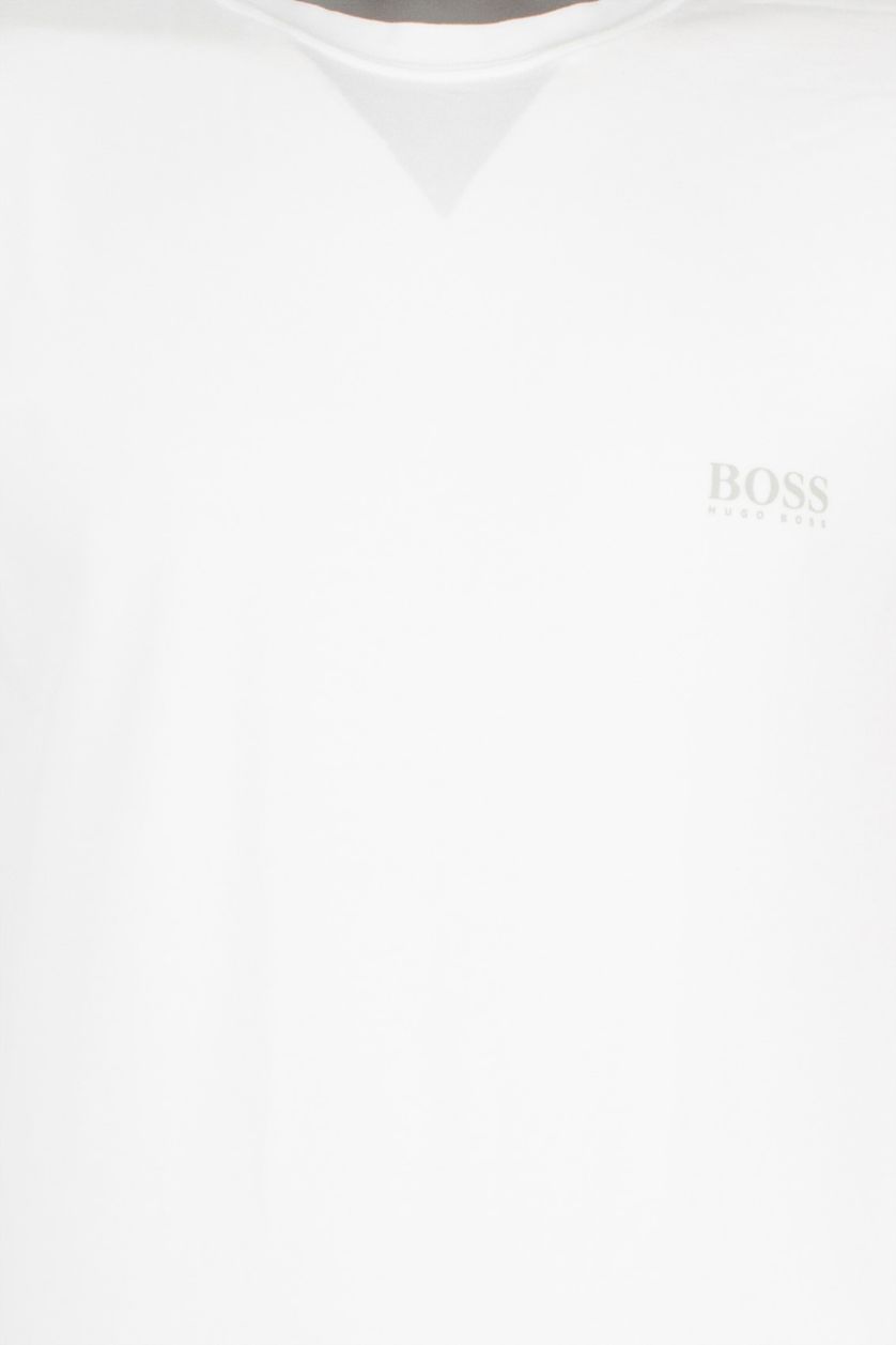 Hugo Boss t-shirt effen katoen wit 
