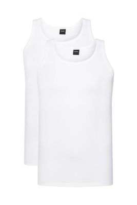 Hugo Boss Hugo Boss slim fit onderhemd wit stretch 2-pack