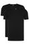 Hugo Boss t-shirt zwart effen katoen 2-pack ronde hals