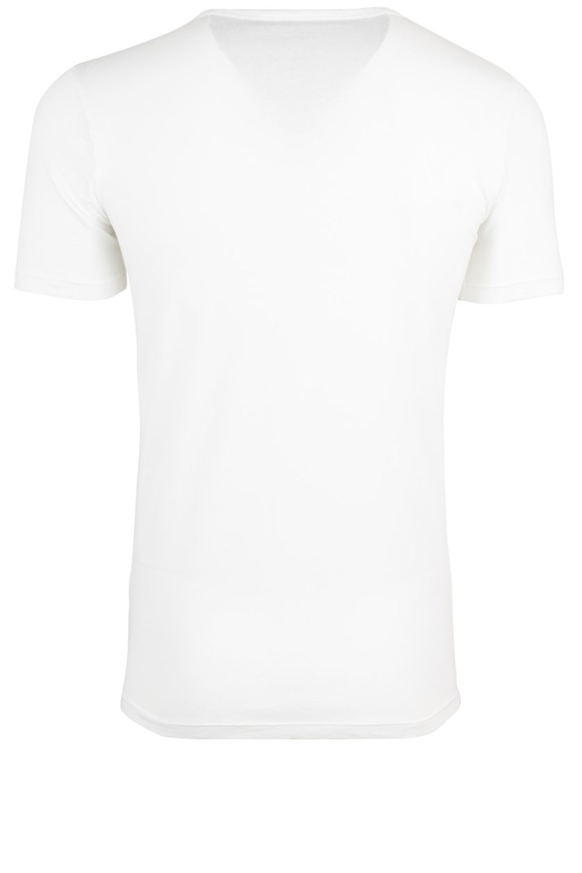 Hugo Boss t-shirt effen katoen wit 2-pack ronde hals