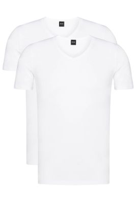 Hugo Boss Hugo Boss t-shirt effen 100% katoen wit 2-pack