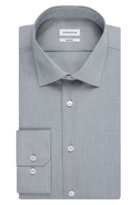Seidensticker Seidensticker Tailored shirt grijs chambray