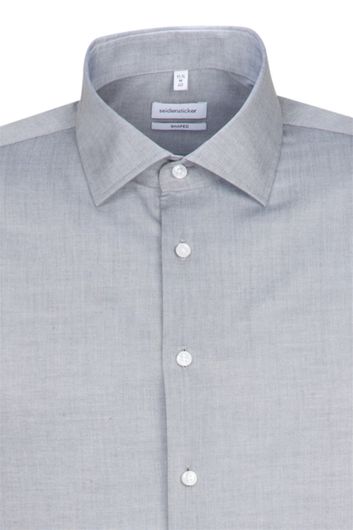 Seidensticker Tailored shirt grijs chambray
