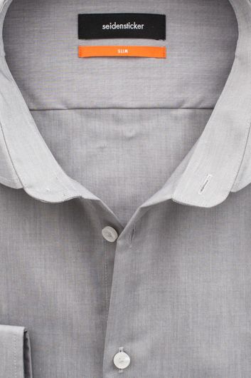 Seidensticker Slim overhemd grijs