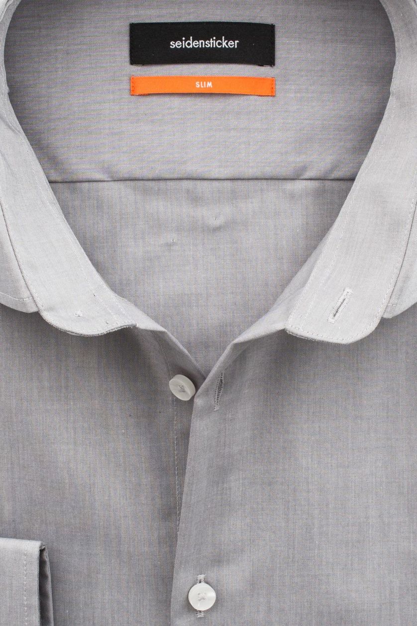 Strijkvrij Seidensticker overhemd grijs