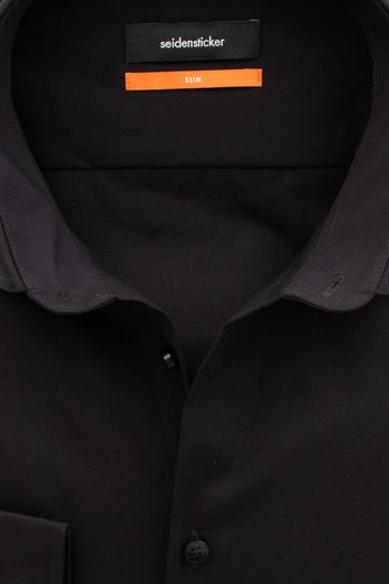 Overhemd Seidensticker Slim zwart