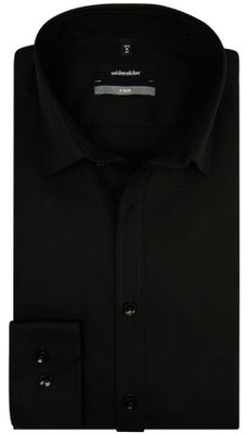 Seidensticker Seidensticker strijkvrij hemd zwart x-slim
