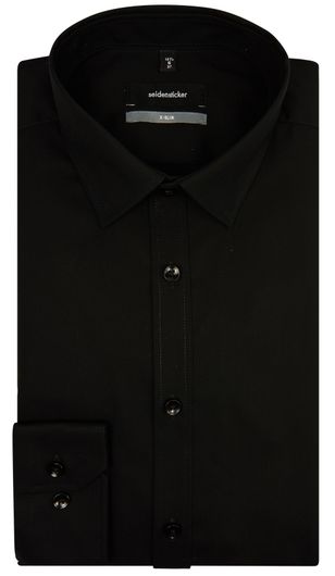 Seidensticker strijkvrij hemd zwart x-slim