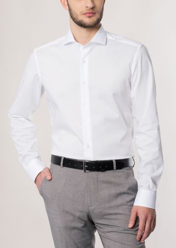 Eterna wit overhemd strijkvrij Slim Fit