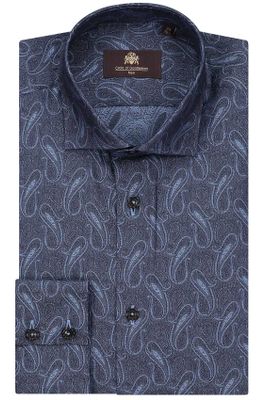 Laatste items Circle of Gentlemen shirt Kennedy blauw motief