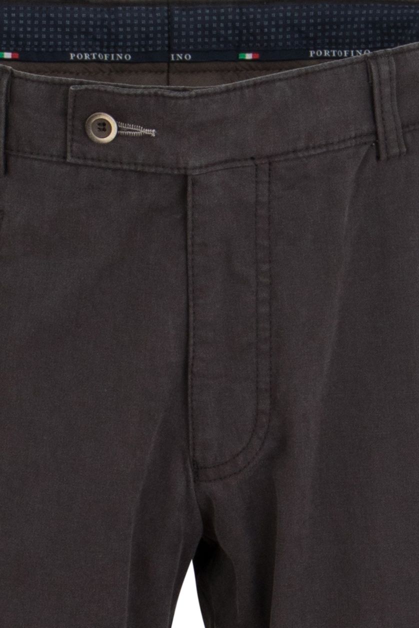 Portofino pantalon slim fit donkergrijs Ghibli