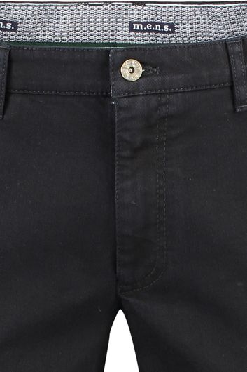 M.E.N.S. Madison pantalon zwart Modern Fit