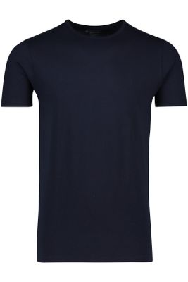 Slater Slater t-shirt donkerblauw 2-pack effen katoen