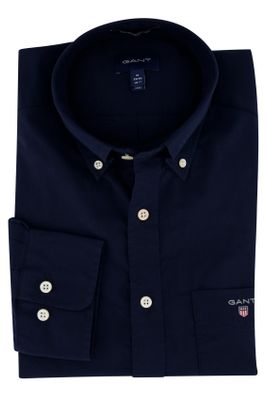 Gant Overhemd Gant marineblauw Regular Fit