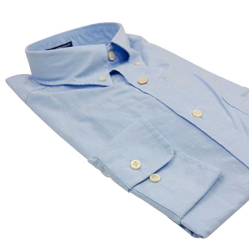 Gant overhemd regular fit blauw met borstzak