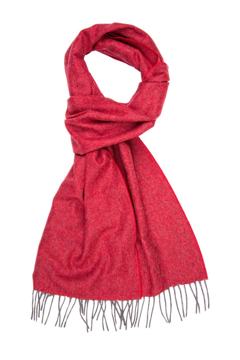 Profuomo wollen sjaal rood melange