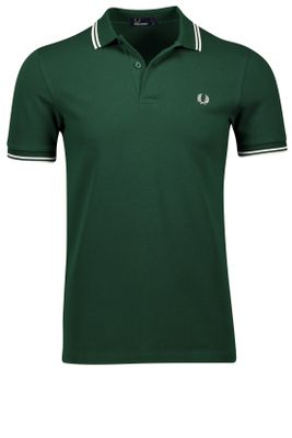 Fred Perry Fred Perry polo slim fit katoen groen effen