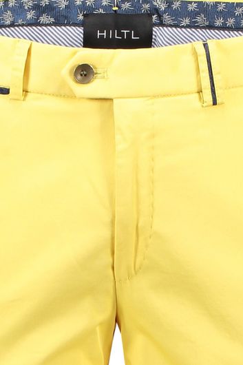 Hiltl pantalon Peaker-S geel katoen