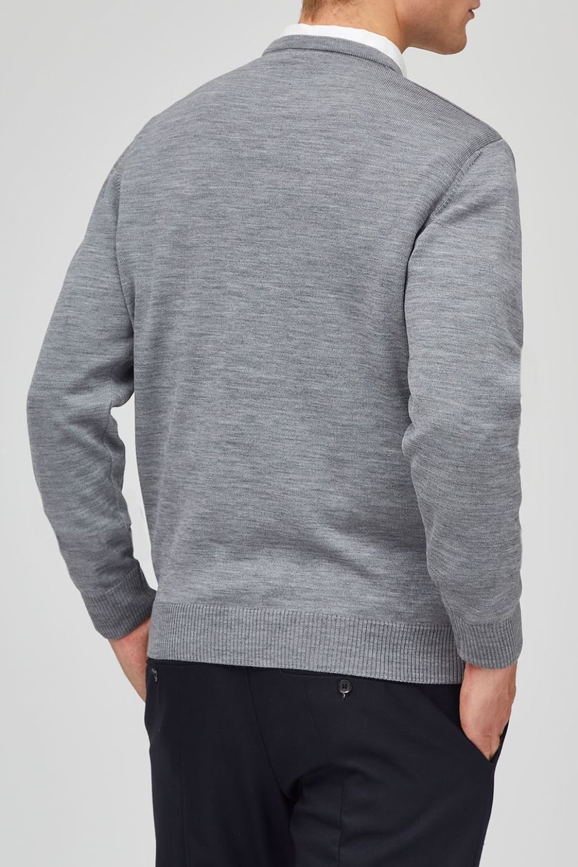 Maerz pullover mercury grey merinowol classic fit