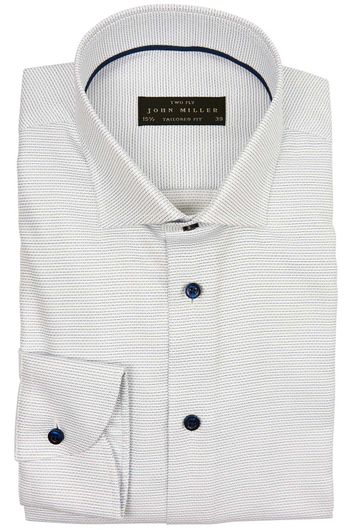 Overhemd John Miller tailored fit wit mouwlengte 7