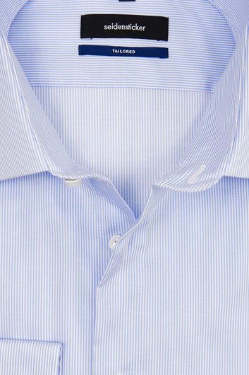 Seidensticker Tailored shirt lichtblauw gestreept