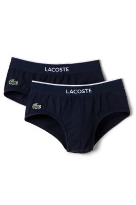 Lacoste Lacoste slip donkerblauw 2-pack
